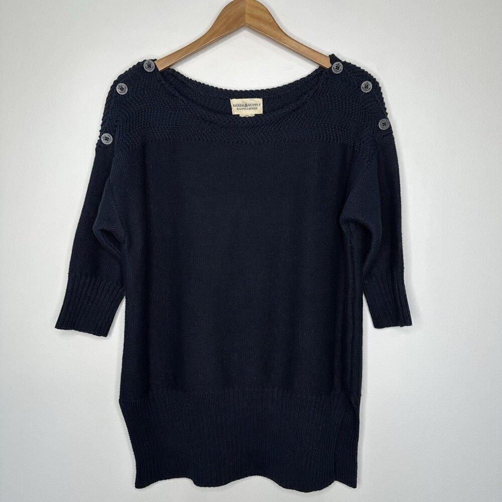 Denim and Supply Sweater Navy Blue Size M